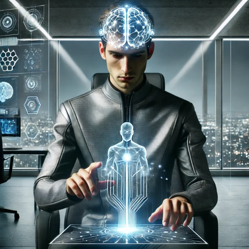 futuristic-man-wearing-a-sleek-modern-outfit-with-visible-brain-chip-implants-glowing-softly-on-his-head-sitting-in-a-minimalist-high-tech-environ